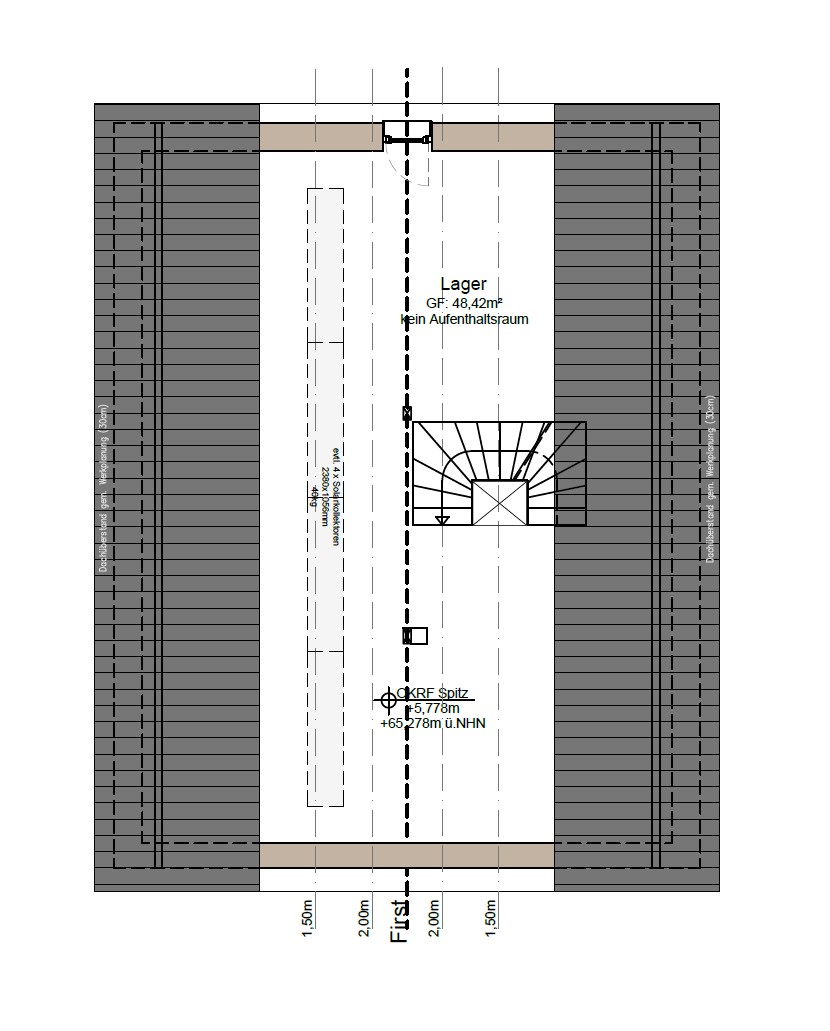 Neubau Gescher Grundriss Spitzdach