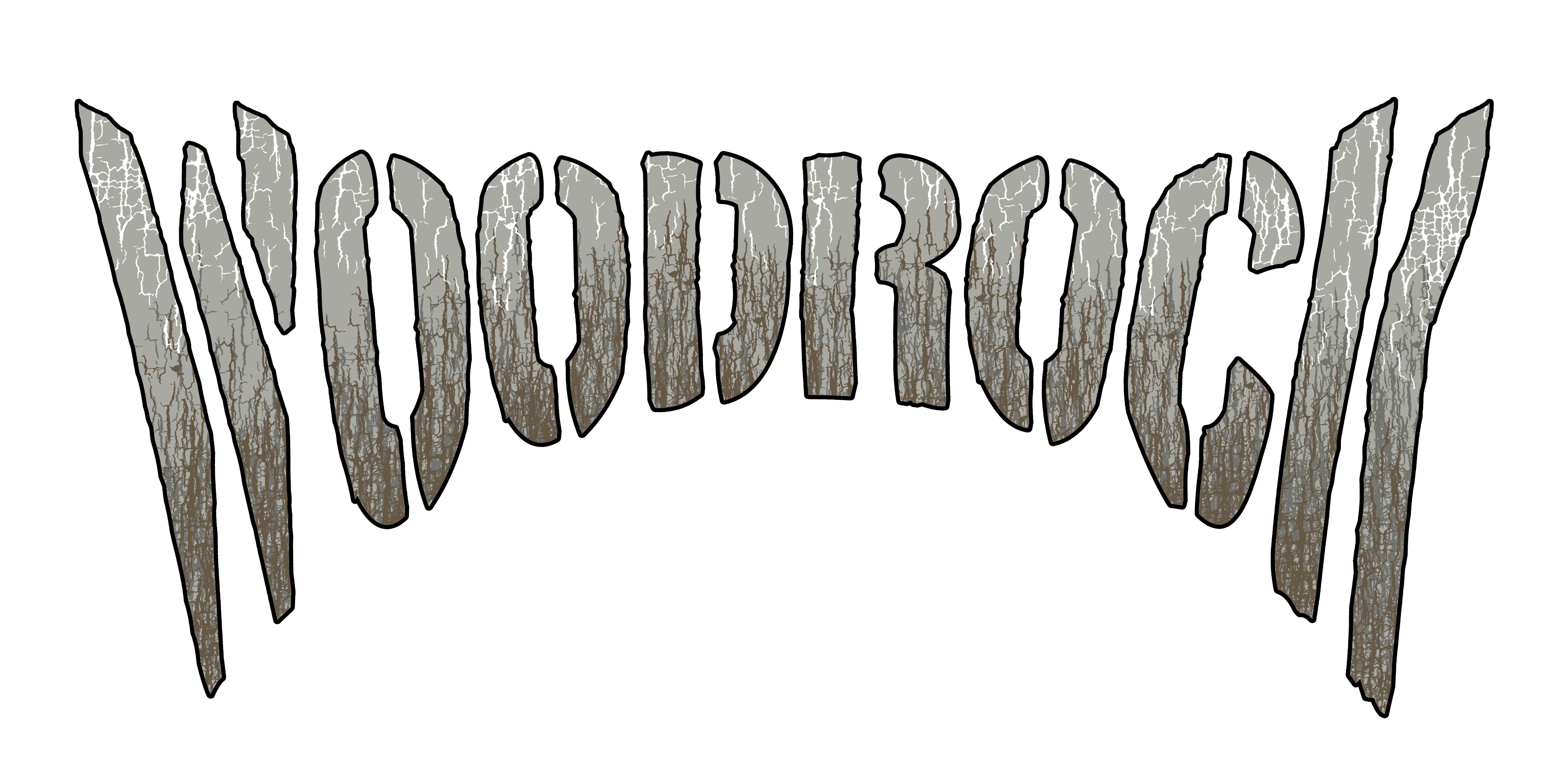 Woodrock - Logo Textur grau