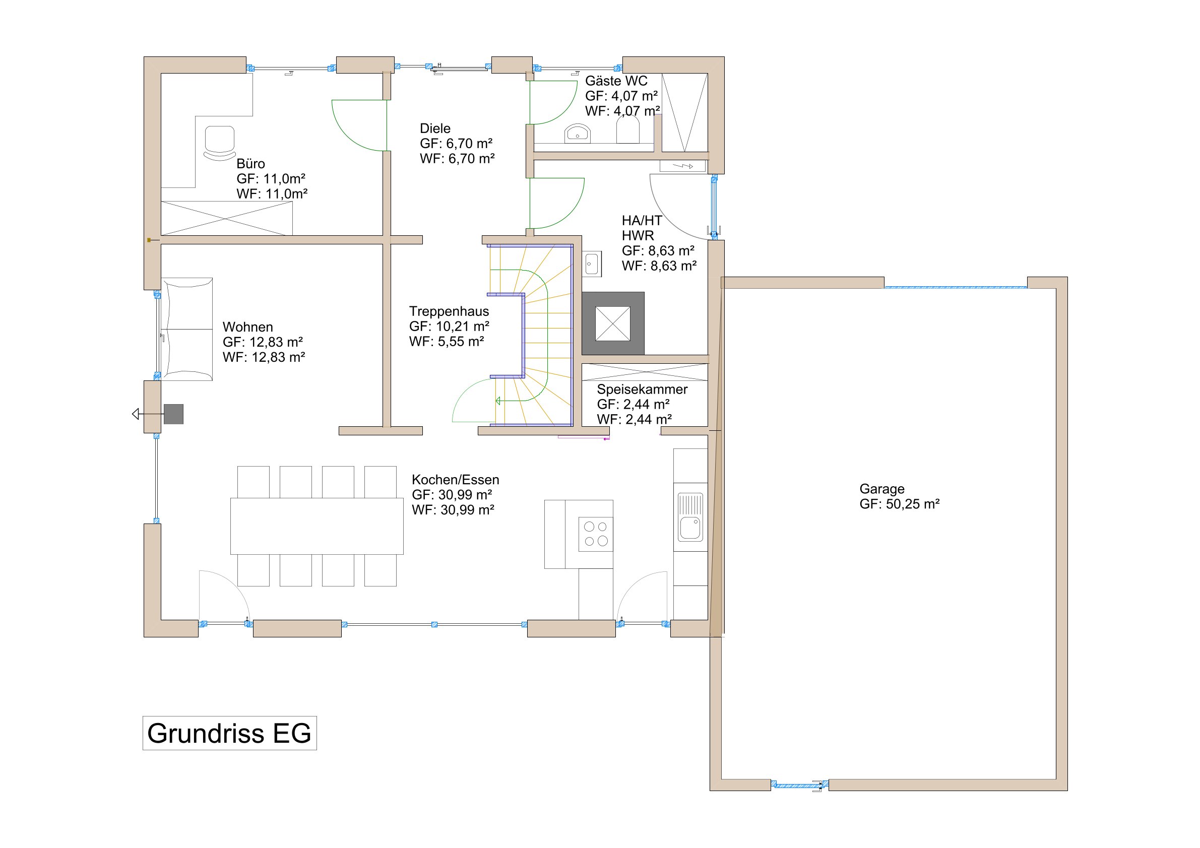 Neubau in Velen Grundriss EG