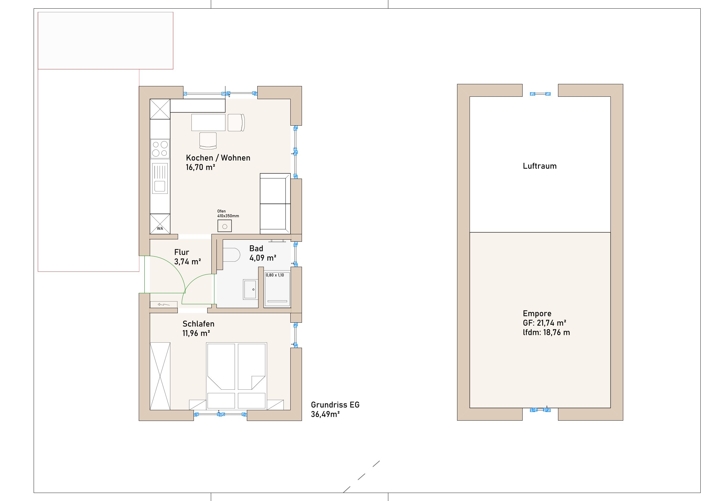 TinyHouse Dahlhaus EG und DG