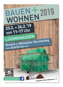 Werbeplakat der Bauen und Wohnen 2019