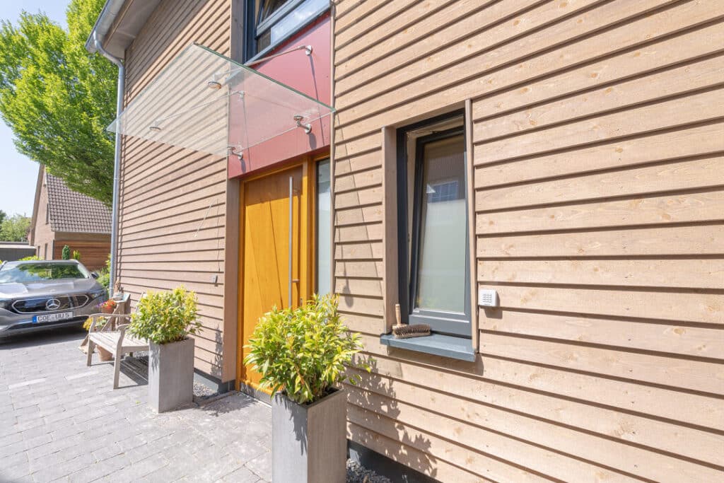 Holzfertighaus Eingang